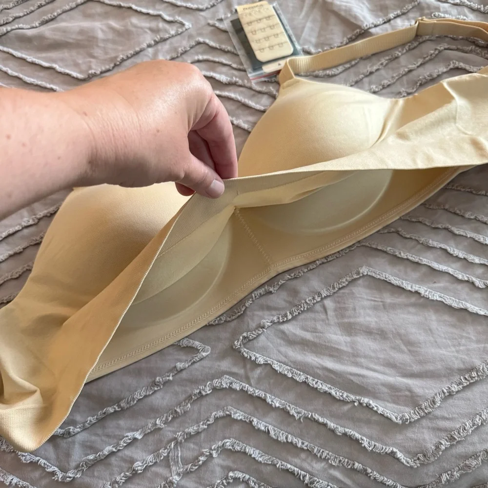 Shapermint Truekind Supportive Comfort Wireless Shaping Bra - Beige / Size Large - Picture 5 of 8